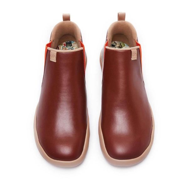 Burgundy Split Leather Boots Granada Men Online – Bild 3