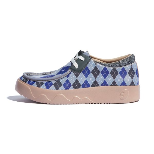 Blue Checkboard Fuerteventura VIII Men Schn?ppchen