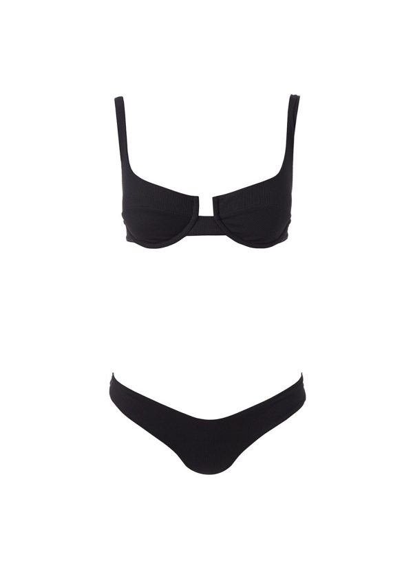 Montreal Black Rib Bikini Top Im Angebot – Bild 5